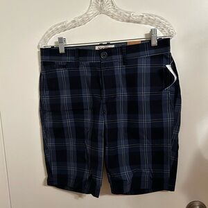 Penguin Men’s Navy Plaid Short